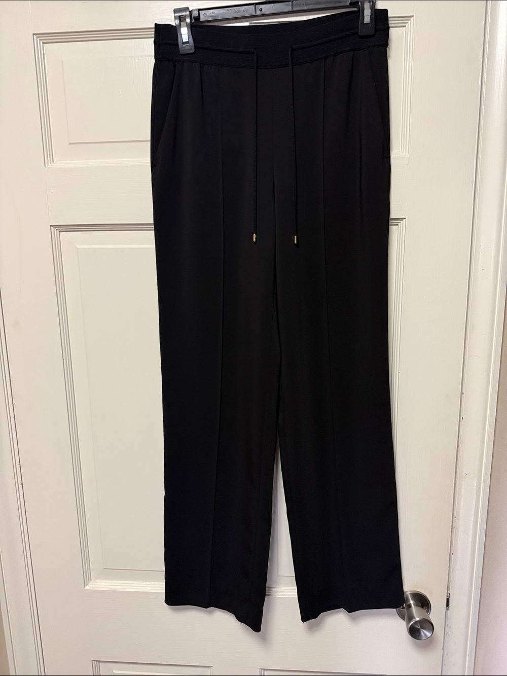 Marc Cain Black Men’s Pleated Drawstring Dress Pants